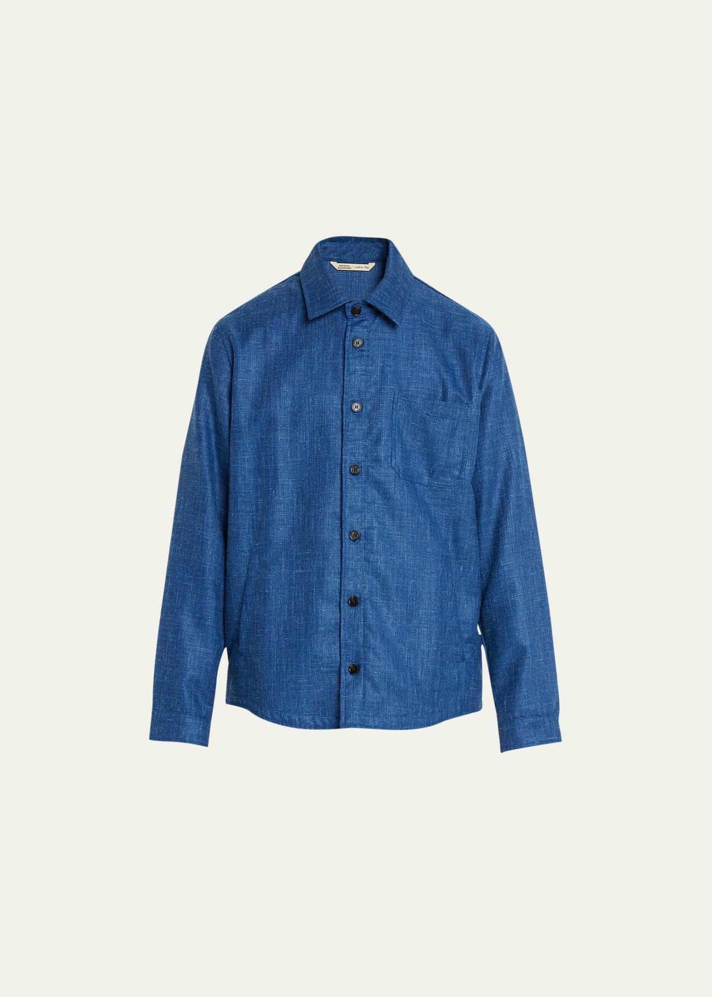 Mens Hopsack Shirt Jacket Product Image