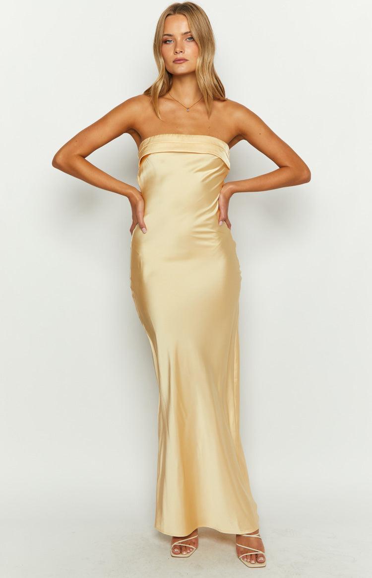 Maiah Yellow Maxi Dress Product Image