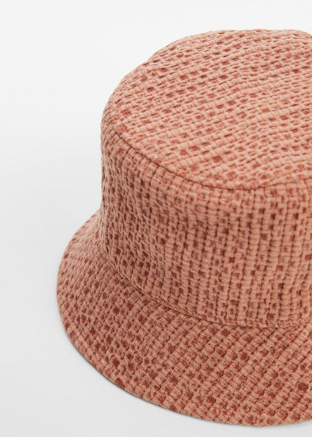 MANGO - Texture bucket hat - One size - Women Product Image