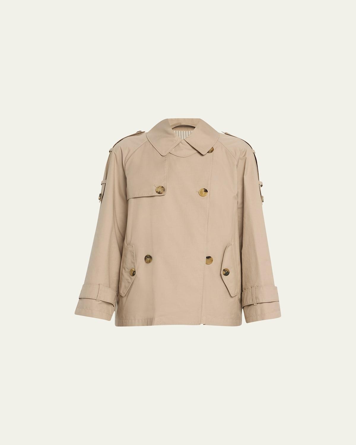 Womens D-Trench Cotton-Blend Jacket Product Image