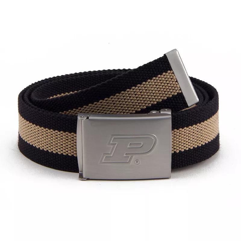 Mens Purdue Boilermakers Fabric Belt Product Image