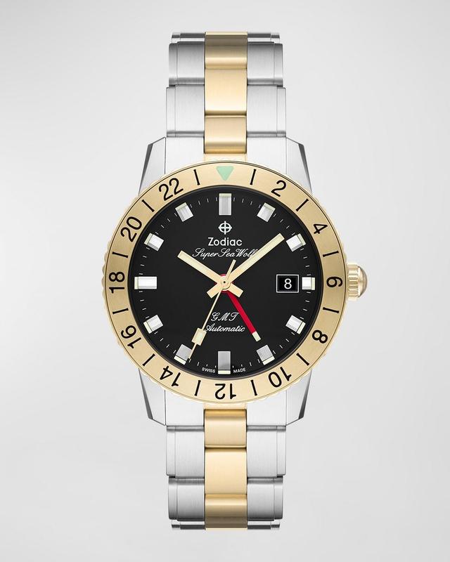 Mens Super Sea Wolf GMT Automatic Two-Tone Stainless Steel Watch Product Image