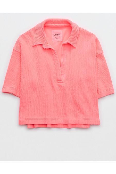 Aerie Wonder Short Sleeved Polo Sweatshirt Women's Product Image