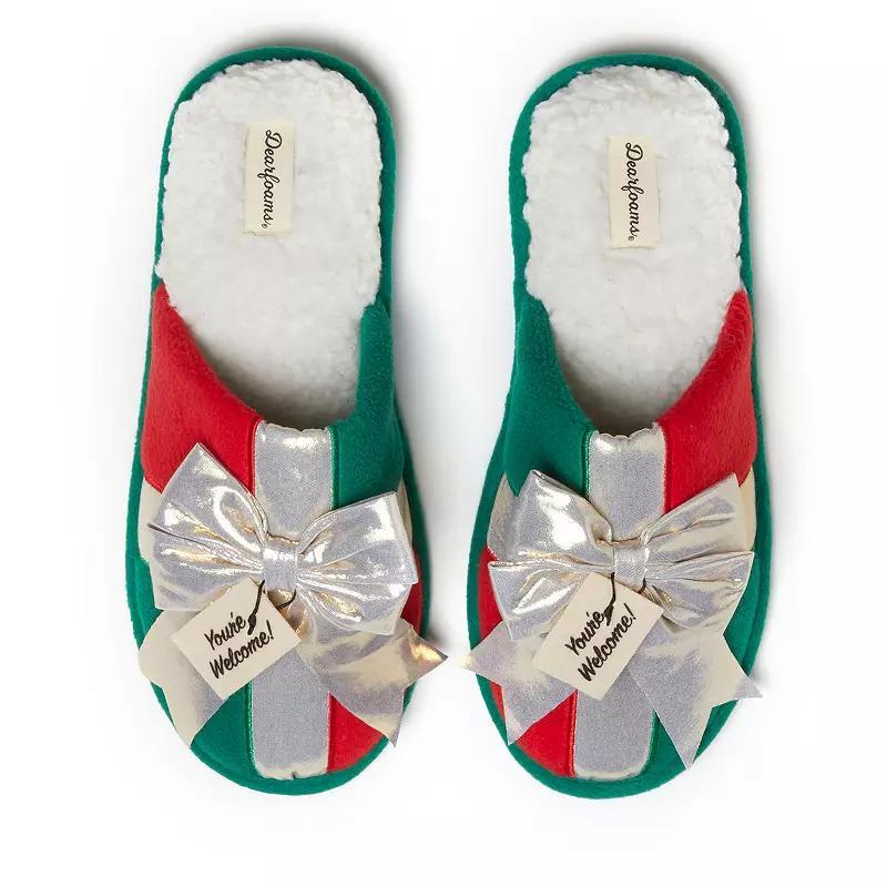 Dearfoams Holiday Novelty Adult Scuff Slippers, Womens Product Image