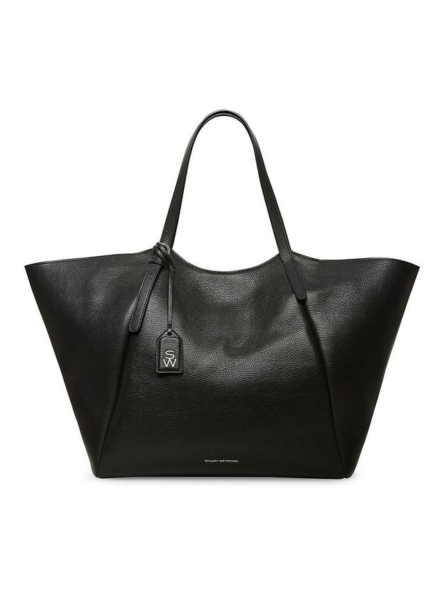 Womens Gogo Textured Leather Tote Bag Product Image