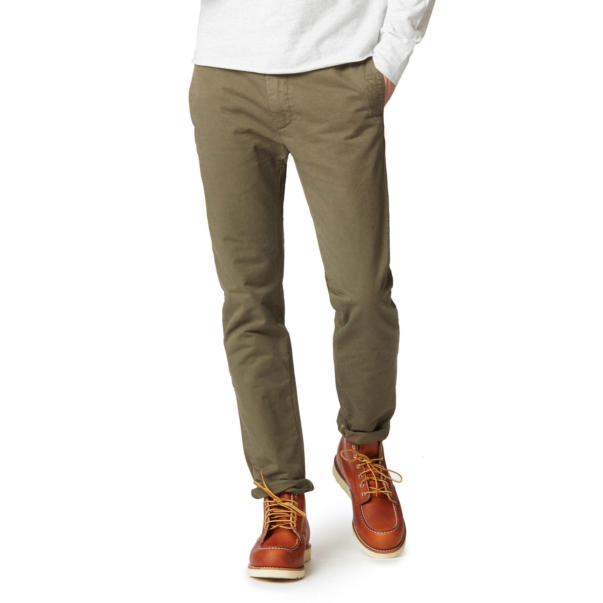 Twill Newport Slim Fit Chino - Olive Green product image