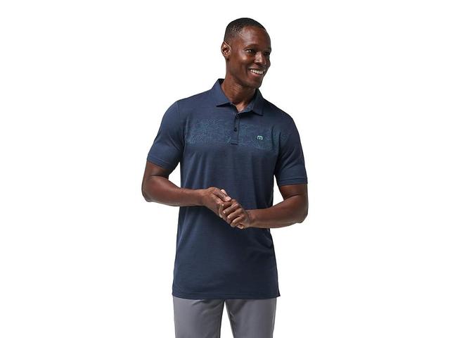 TravisMathew Round It Up (Total Eclipse) Men's Short Sleeve Knit Product Image