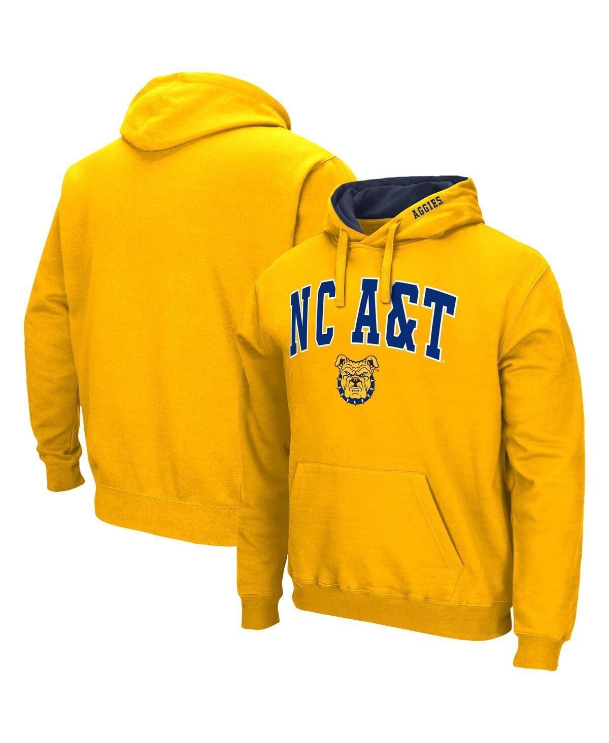 Mens Colosseum Gold North Carolina A&T Aggies Isle Pullover Hoodie Product Image