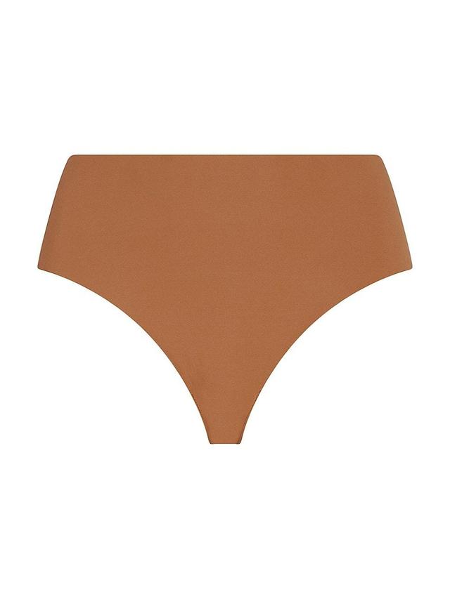 Womens Classic Mid-Rise Raw-Cut Thong Product Image