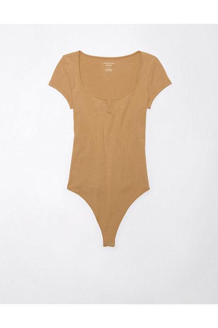 AE Notch Neck Bodysuit Womens Product Image