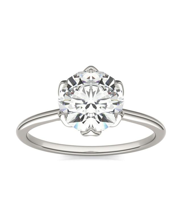 Charles & Colvard 14k White Gold 1 9/10 Carat T.W. Lab-Created Moissanite Solitaire Engagement Ring, Womens 14k Whgold Product Image