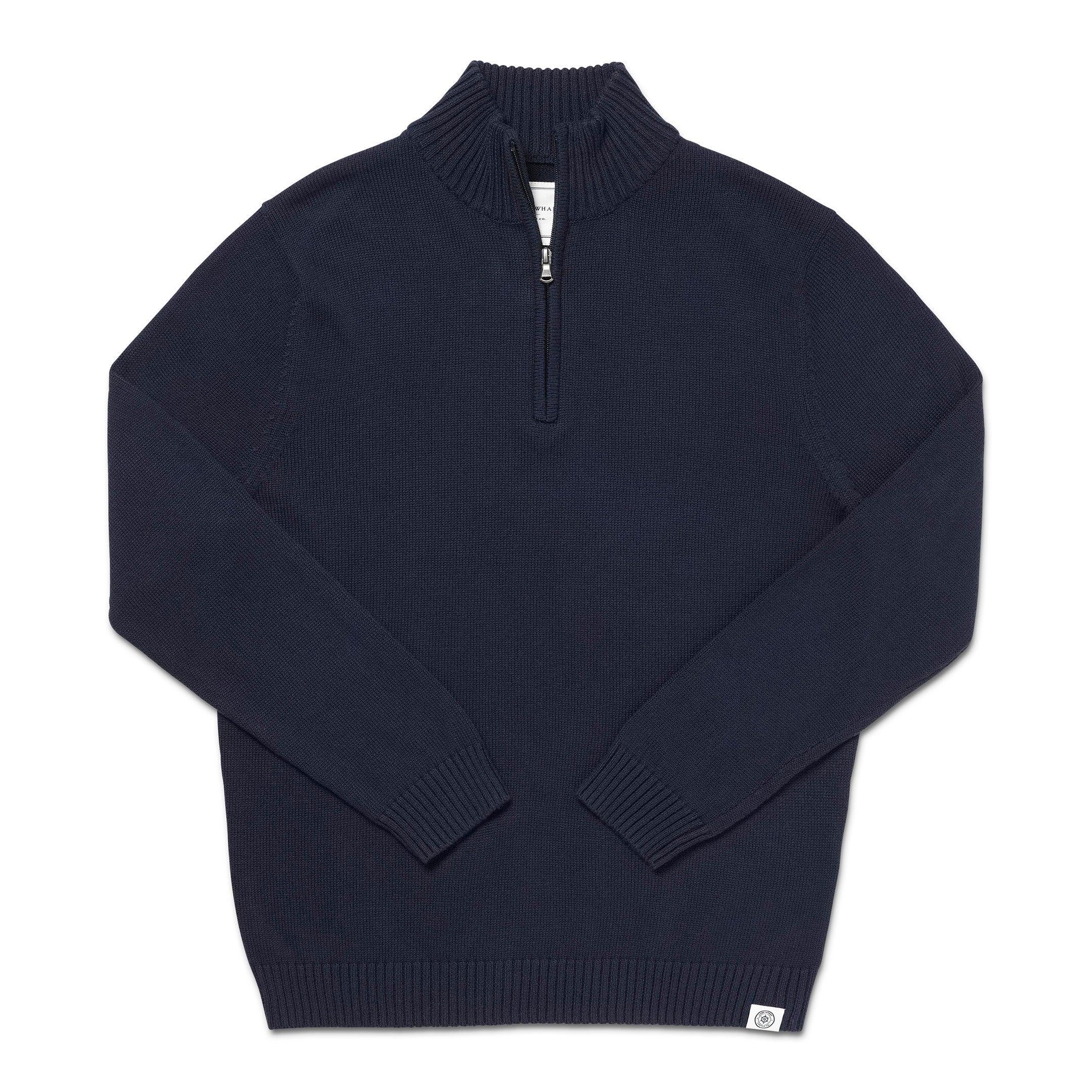 Men's Jersey Stitch Quarter Zip Male Product Image