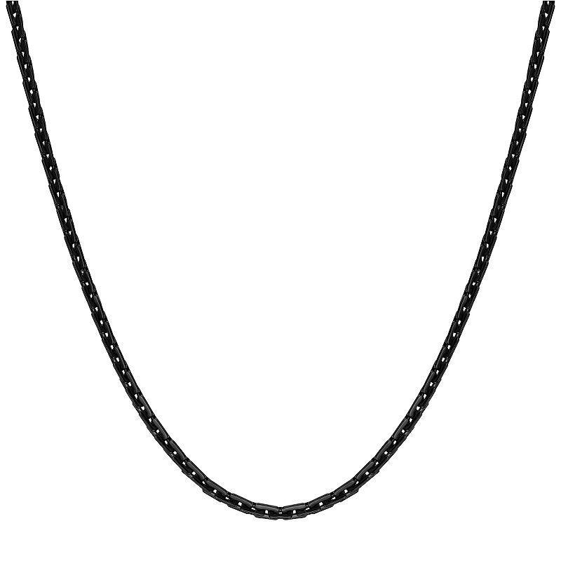 LYNX Mens Ion-Plated Stainless Steel Link Chain Necklace Yellow Product Image