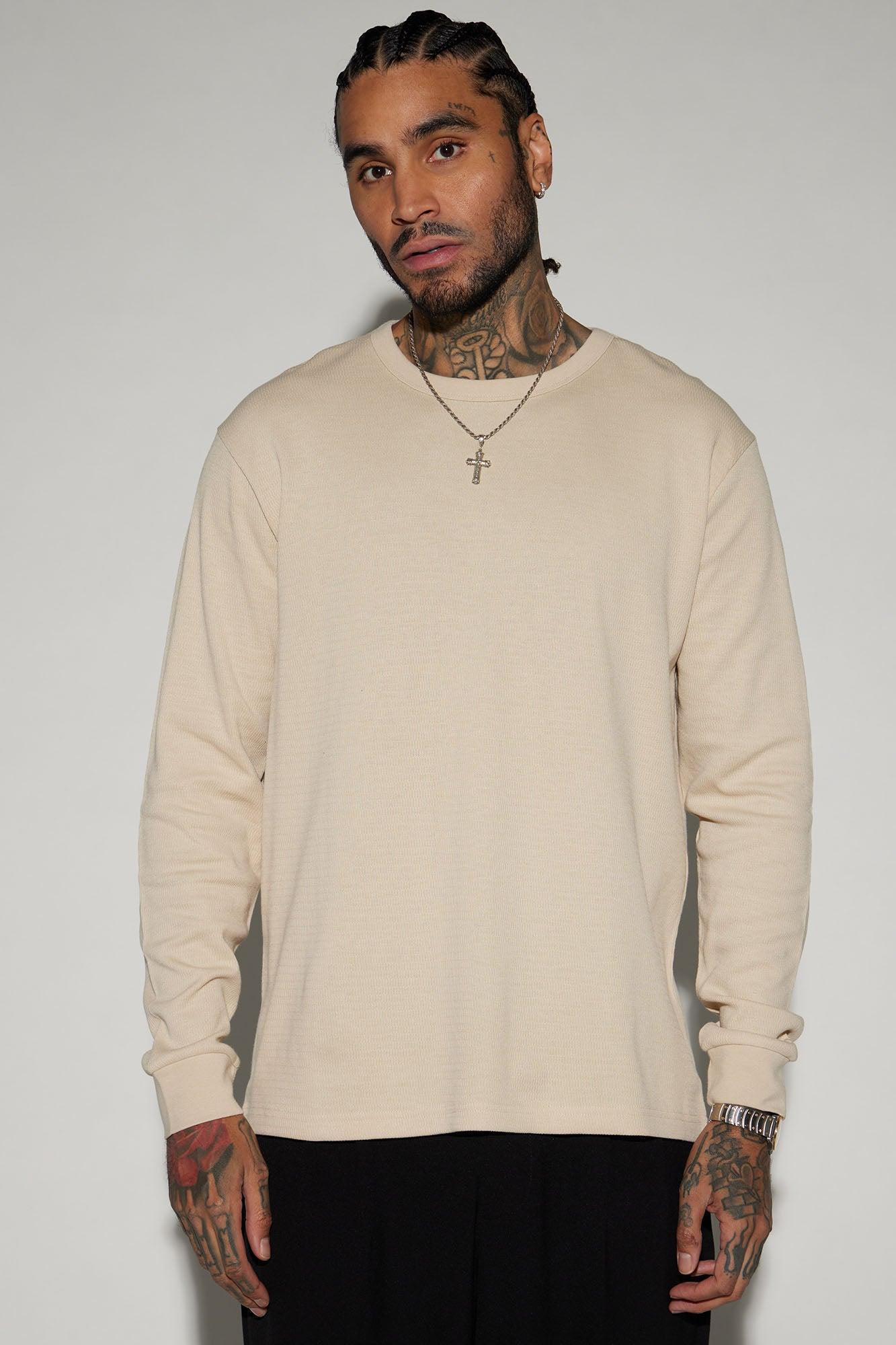 Composed Long Sleeve Tee - Beige product image