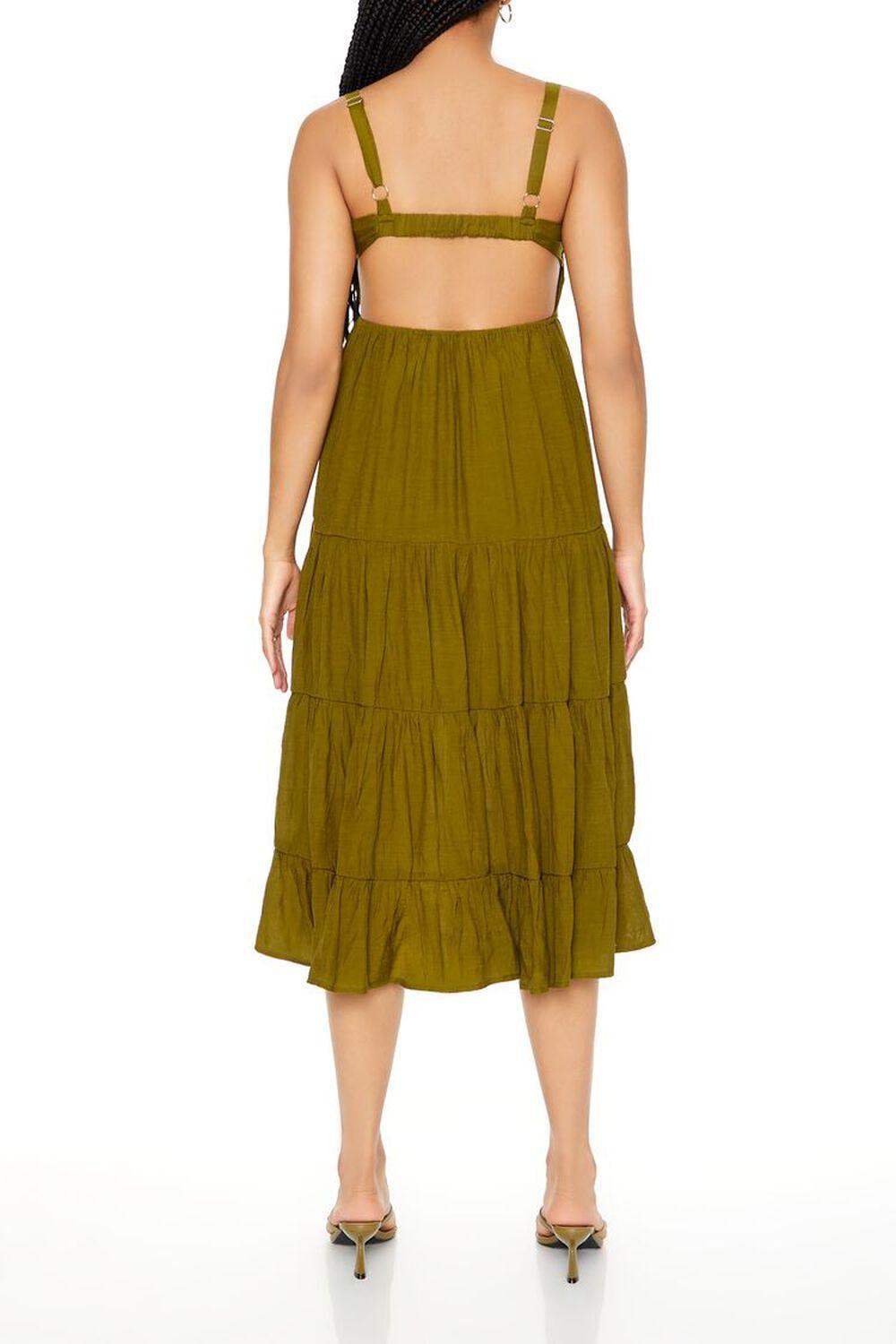 Tiered Cutout Midi Dress | Forever 21 Product Image