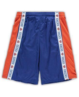 Mens Fanatics Royal and Orange New York Knicks Big and Tall Tape Mesh Shorts - Royal Product Image