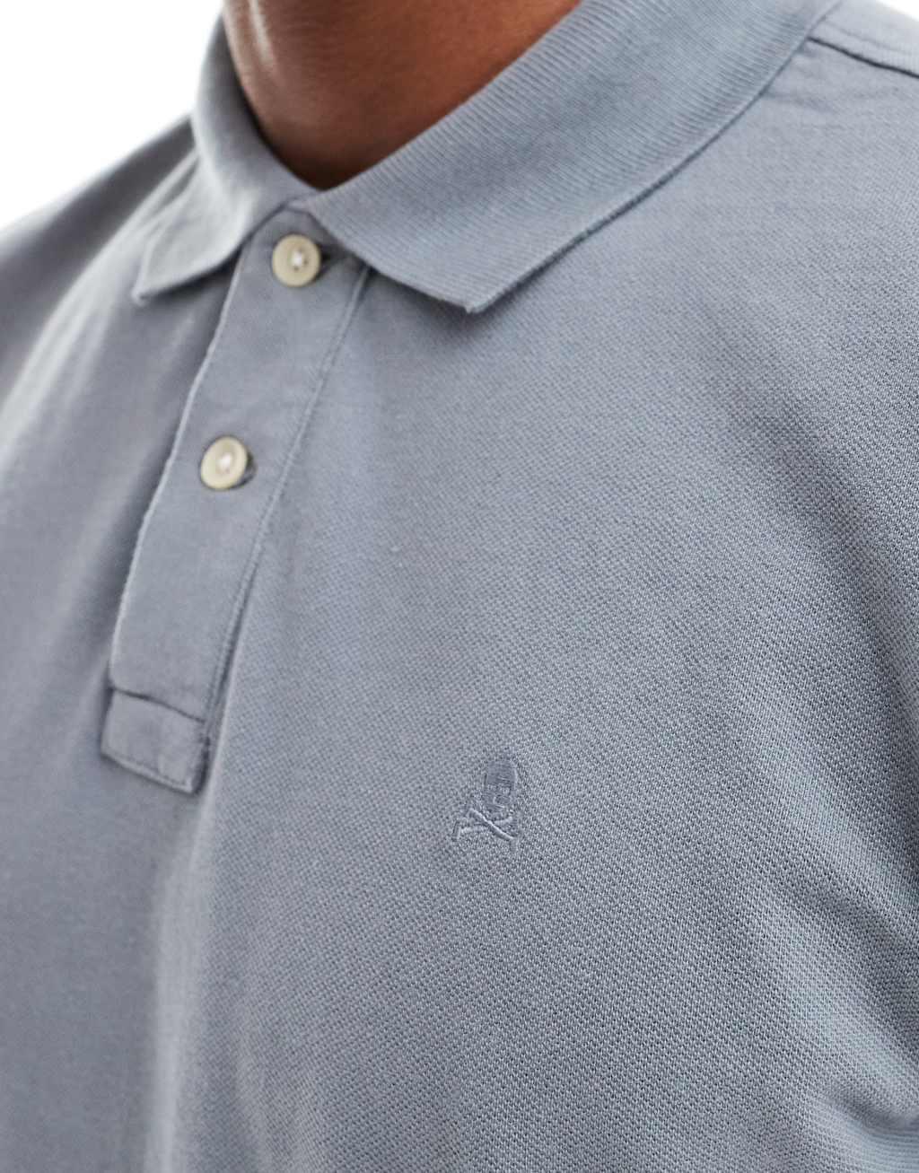 Scalpers Basic Polo In Blue   Product Image