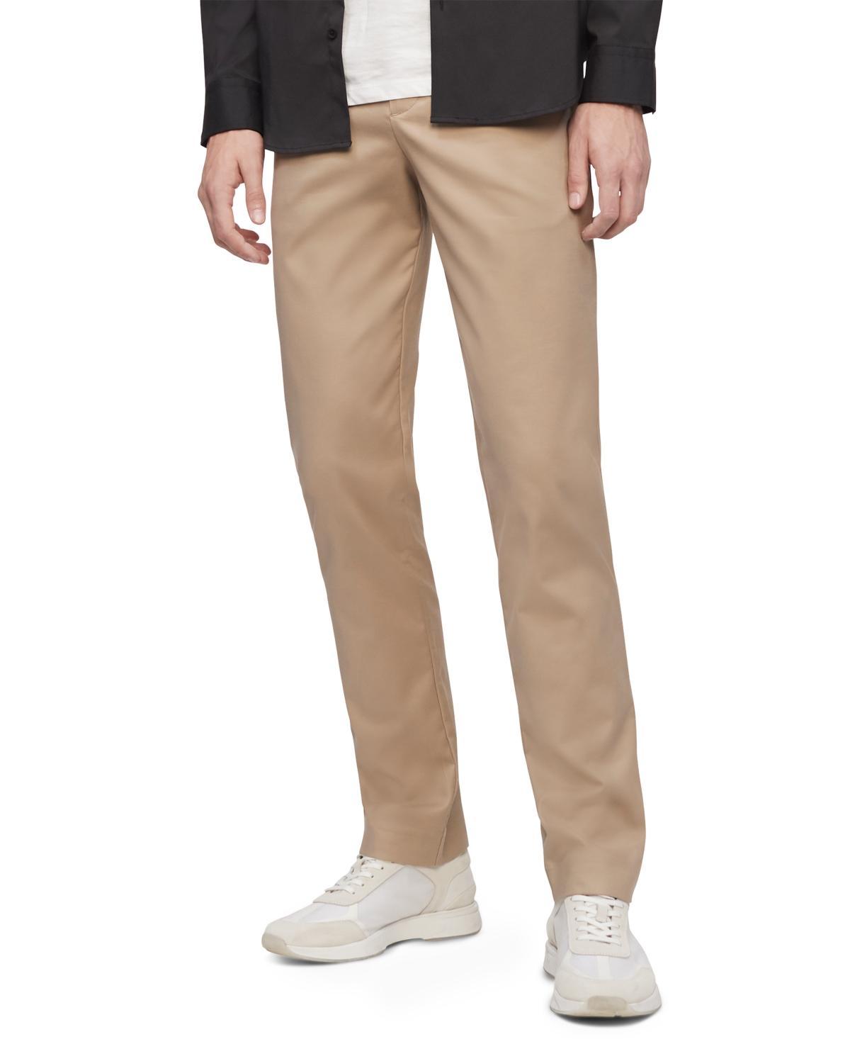 Calvin Klein Mens Slim-Fit Modern Stretch Chino Pants Product Image