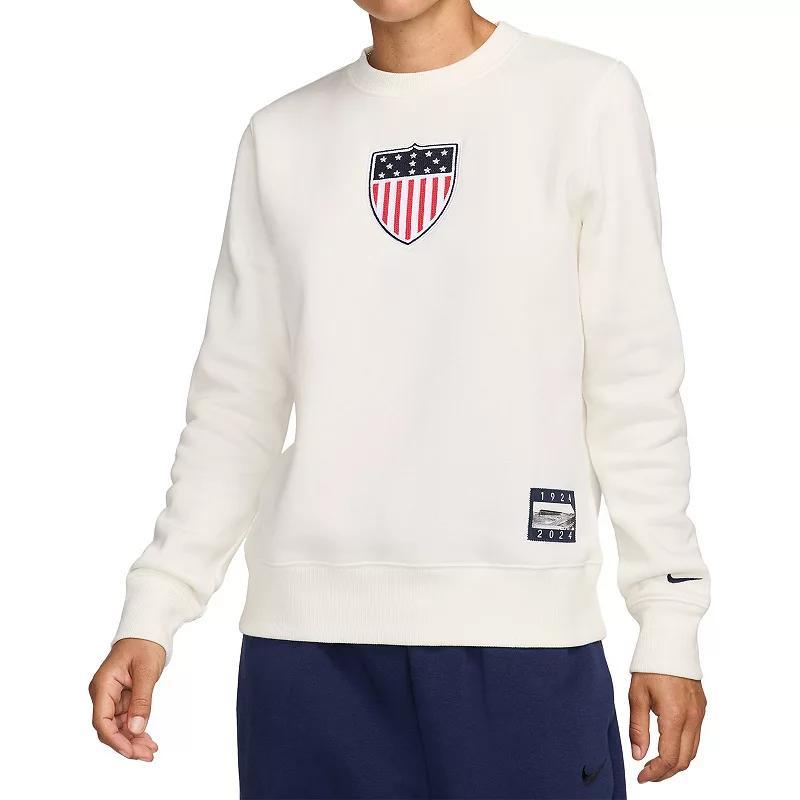 Team USA Phoenix Fleece Nike Womens Crew-Neck Sweatshirt Product Image