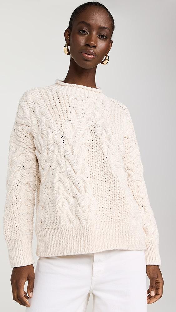 La Ligne Squiggle Cable Sweater | Shopbop product image