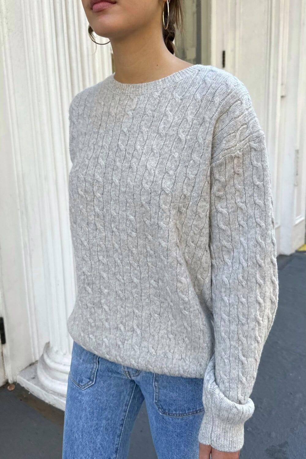 Winona Heavy Wool Cable Knit Sweater Product Image