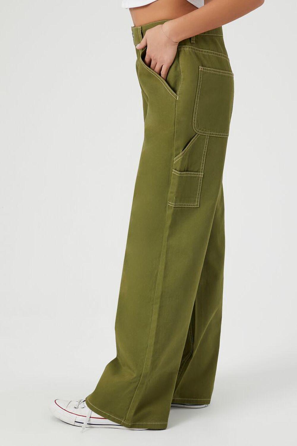 High-Rise Wide-Leg Utility Pants | Forever 21 Product Image