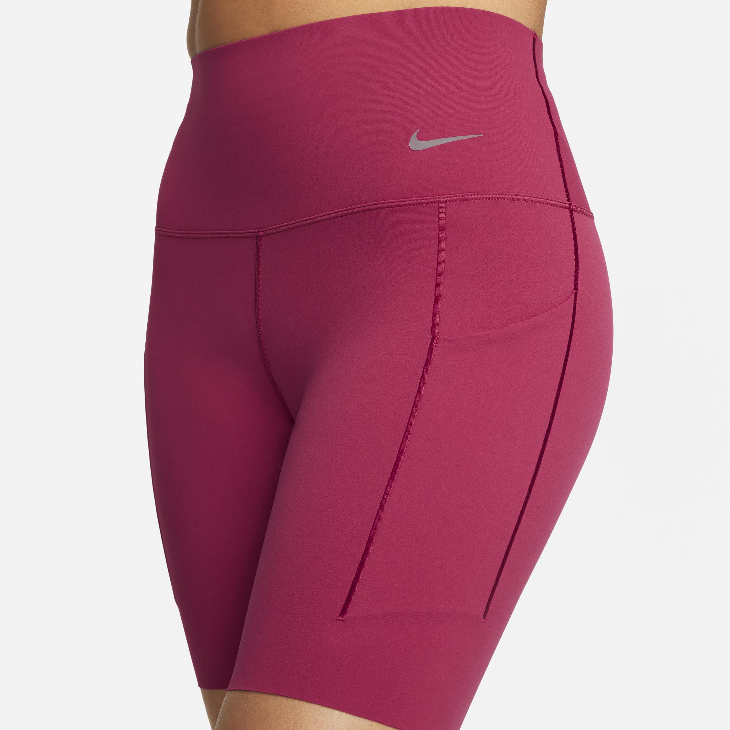 Nike Women's Universa Medium-Support High-Waisted 8" Biker Shorts with Pockets Product Image