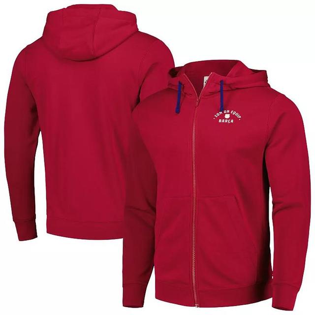 Mens Nike Red Barcelona Club Fleece Full-Zip Hoodie Product Image