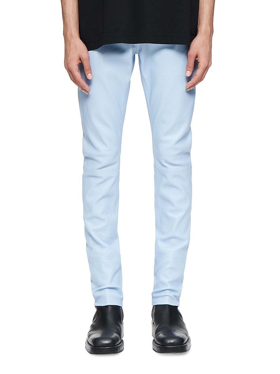 Mens D-Stretch Leather Skinny Pants Product Image