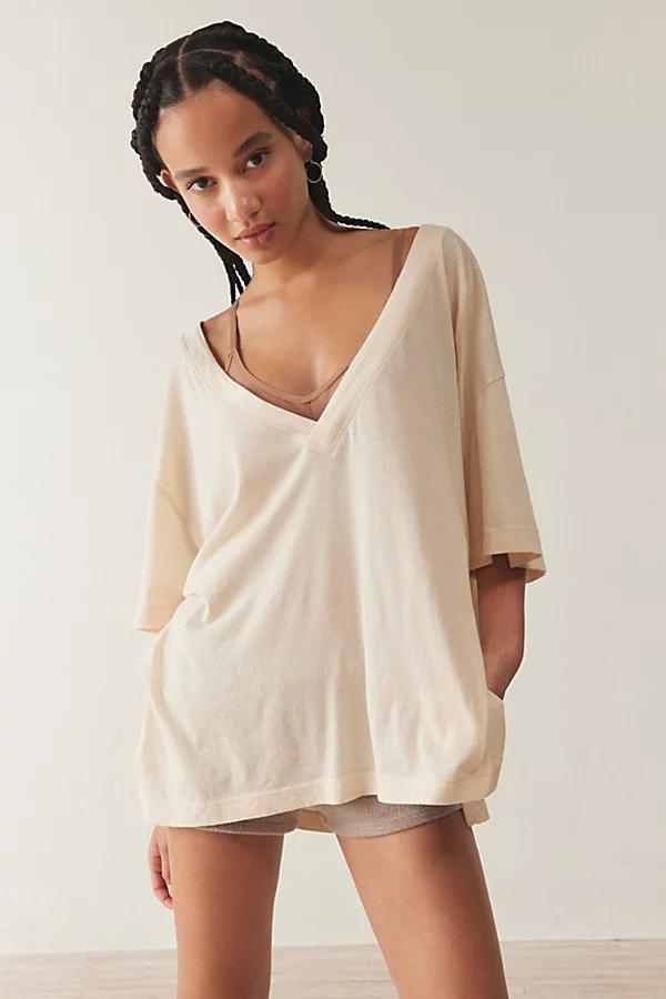 Out From Under Jamie Slouchy V-Neck Tee Womens at Urban Outfitters Product Image