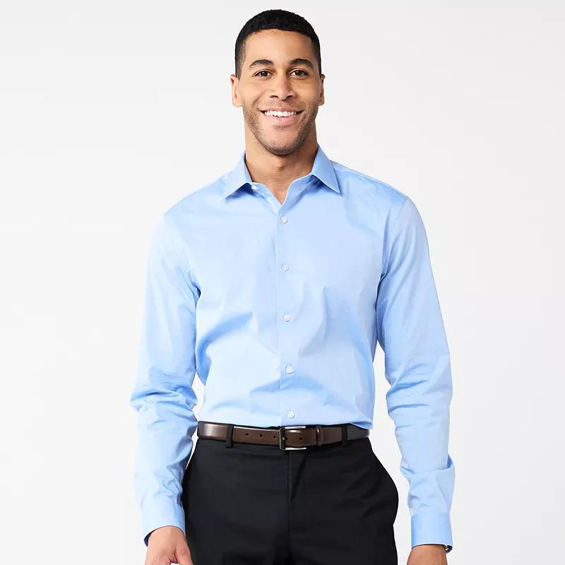 Mens Apt. 9 Premier Flex Solid Slim-Fit Wrinkle Resistant Dress Shirt Product Image