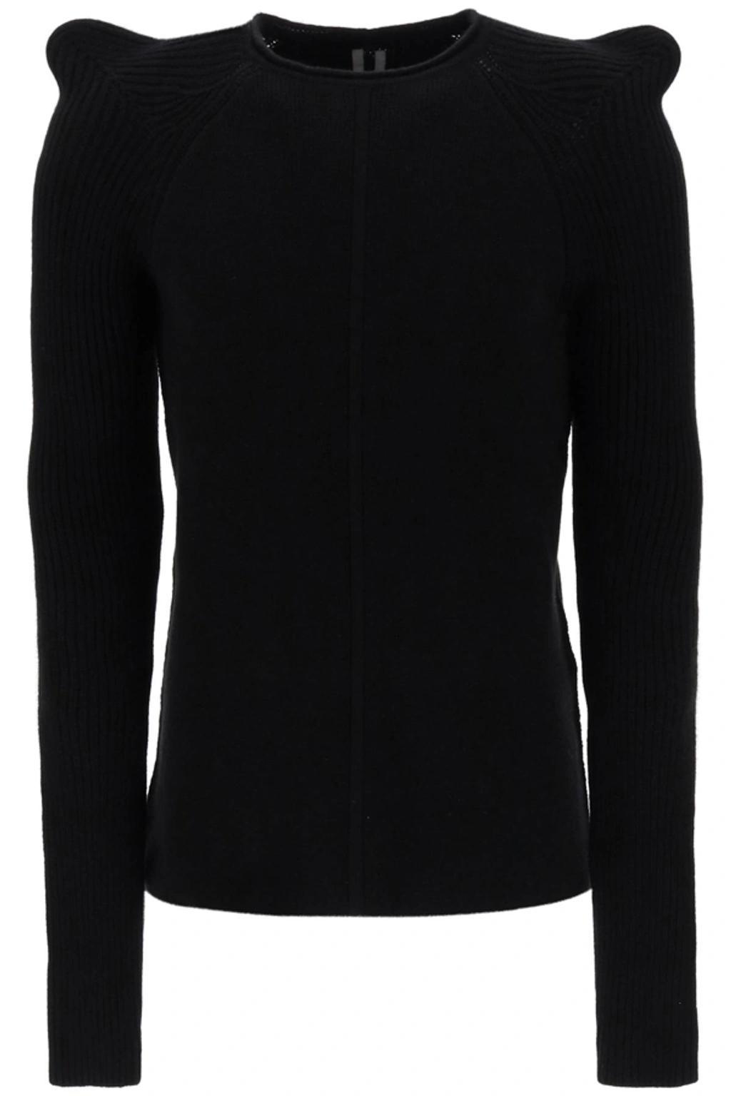 RICK OWENS Cashmere And Wool Knit Sweater In Black Product Image