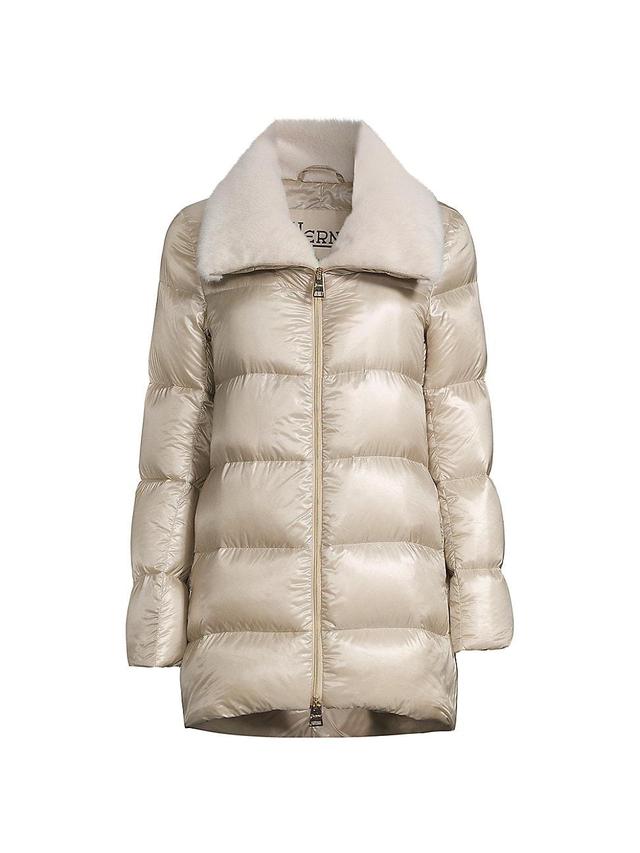 Womens Shell Down Short Puffer Coat Product Image
