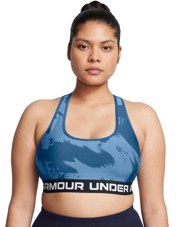 Women's Armour® Mid Crossback Printed Sports Bra Product Image