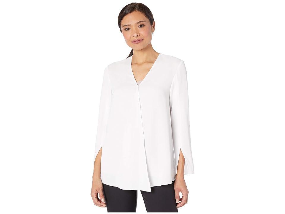 NIC+ZOE Surface Blouse (Paper ) Women's Clothing Product Image