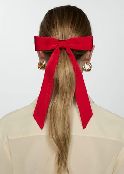 MANGO - Bow hairclip - One size - Women Product Image