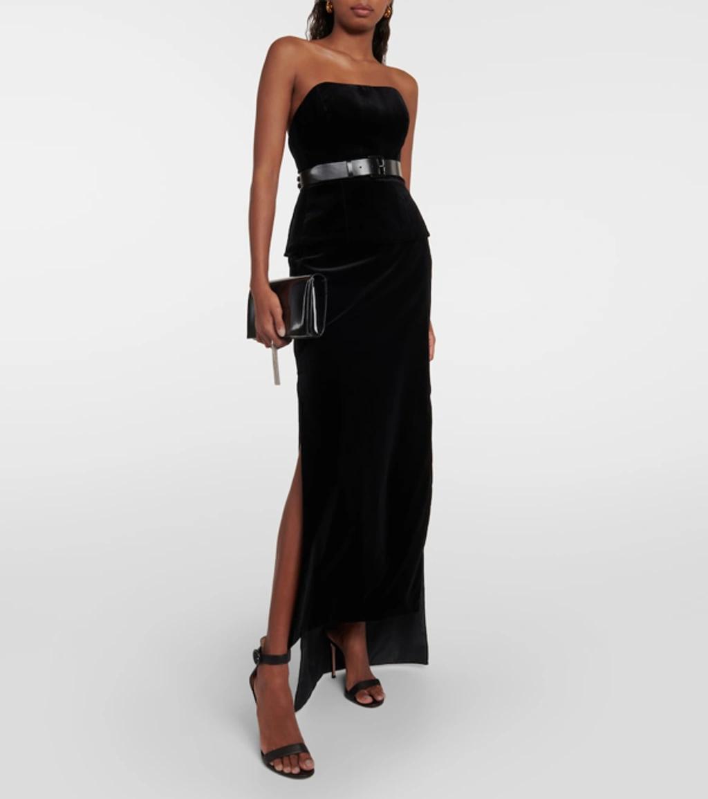 Zuppa Cashmere-blend Layered Maxi Skirt In Black Product Image