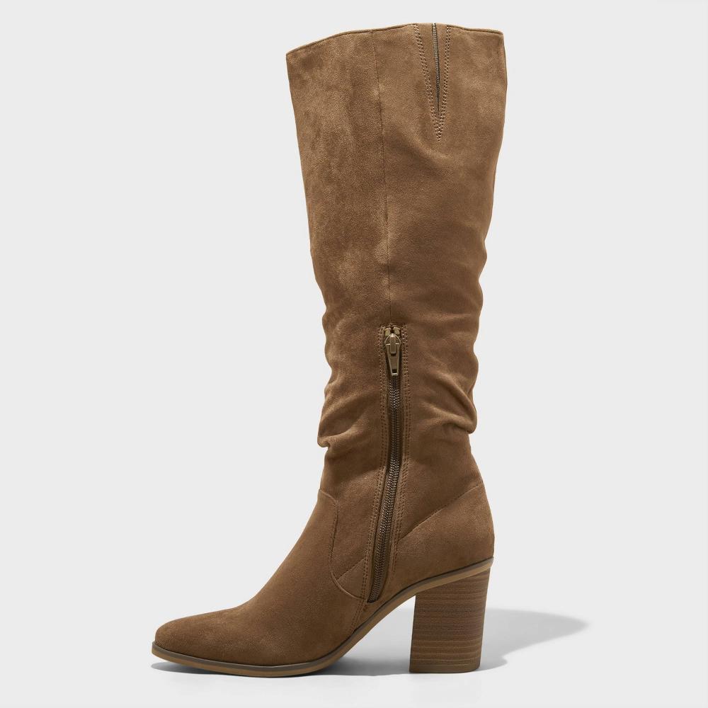 Womens Junie Tall Boots - Universal Thread Taupe 6 Product Image