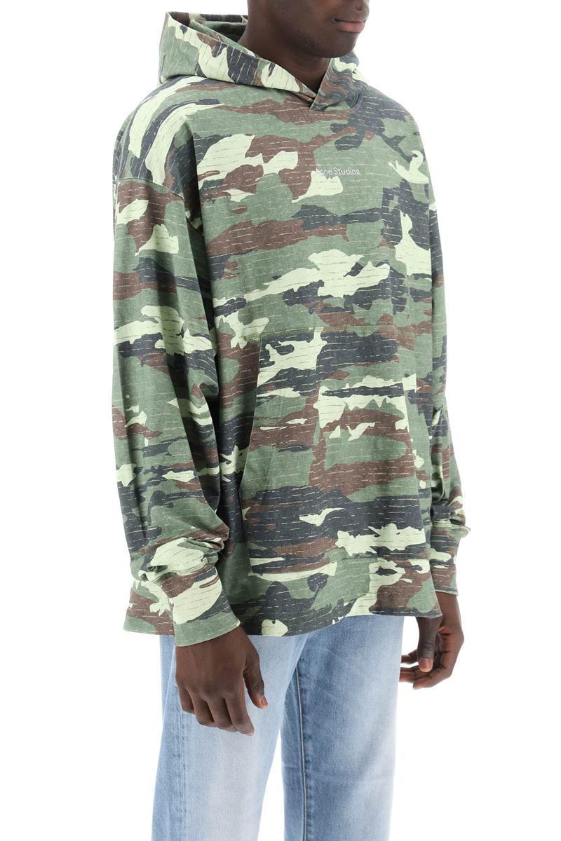 ACNE STUDIOS Green Camo Hoodie Product Image