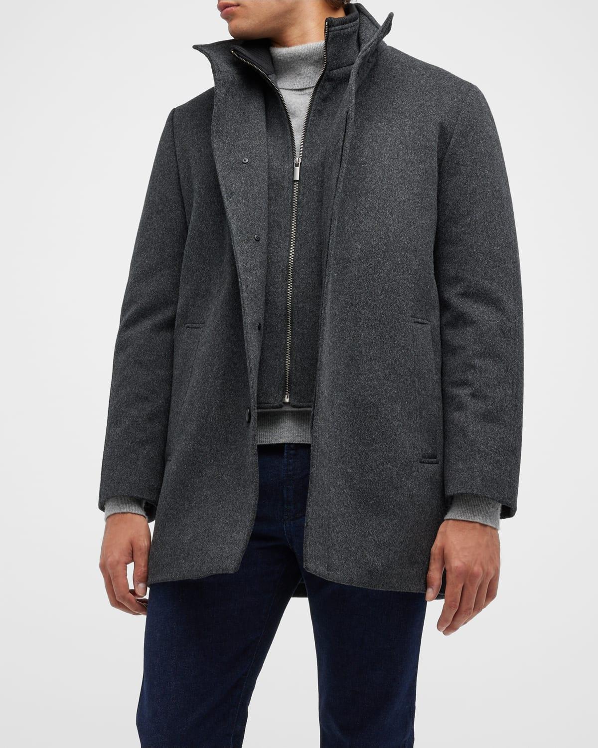 Mens Mont-Royal Car Coat with Bib Product Image