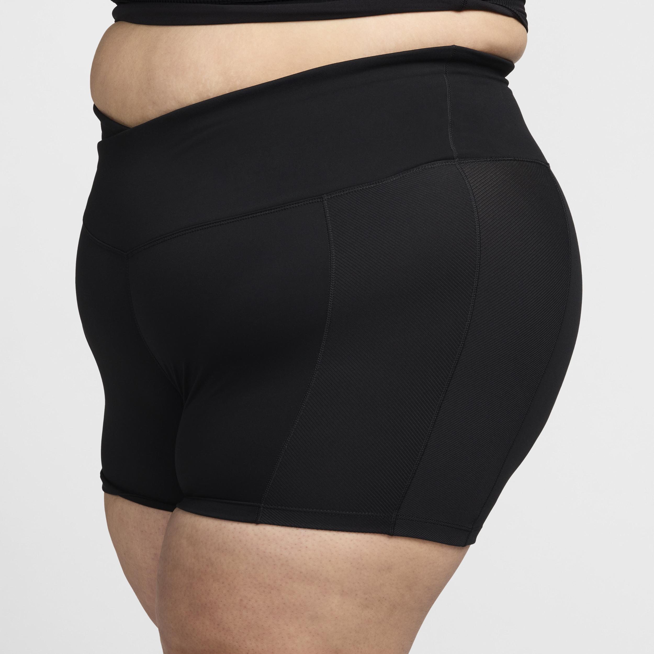 Nike Women's One Wrap High-Waisted 5" Biker Shorts (Plus Size) Product Image