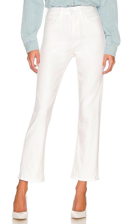 MOTHER High Waisted Rider Ankle in Fairest Of Them All - White. Size 29 (also in 24, 25, 26, 27, 28, 30, 31, 32, 33, 34). Product Image