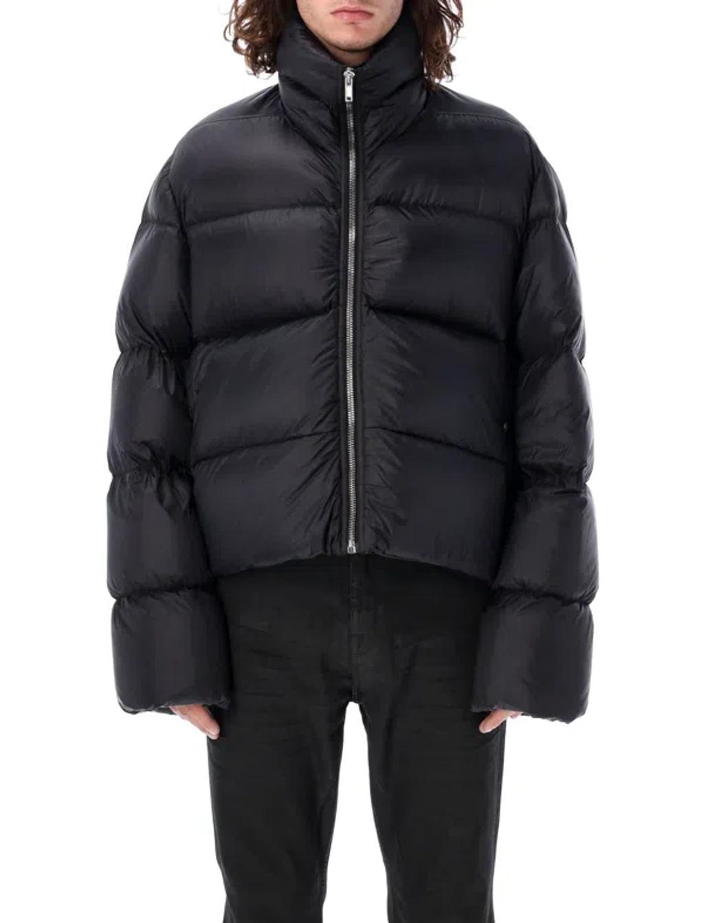 RICK OWENS Urban High Collar Puffer Jacket In Black product image