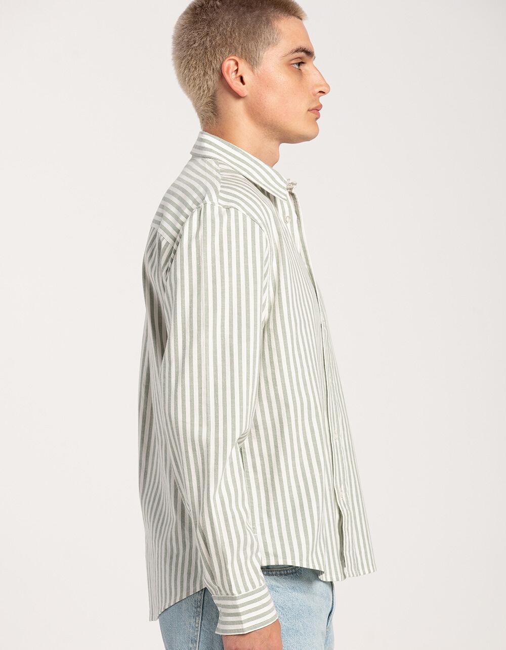 RSQ Mens Striped Oxford Shirt Product Image