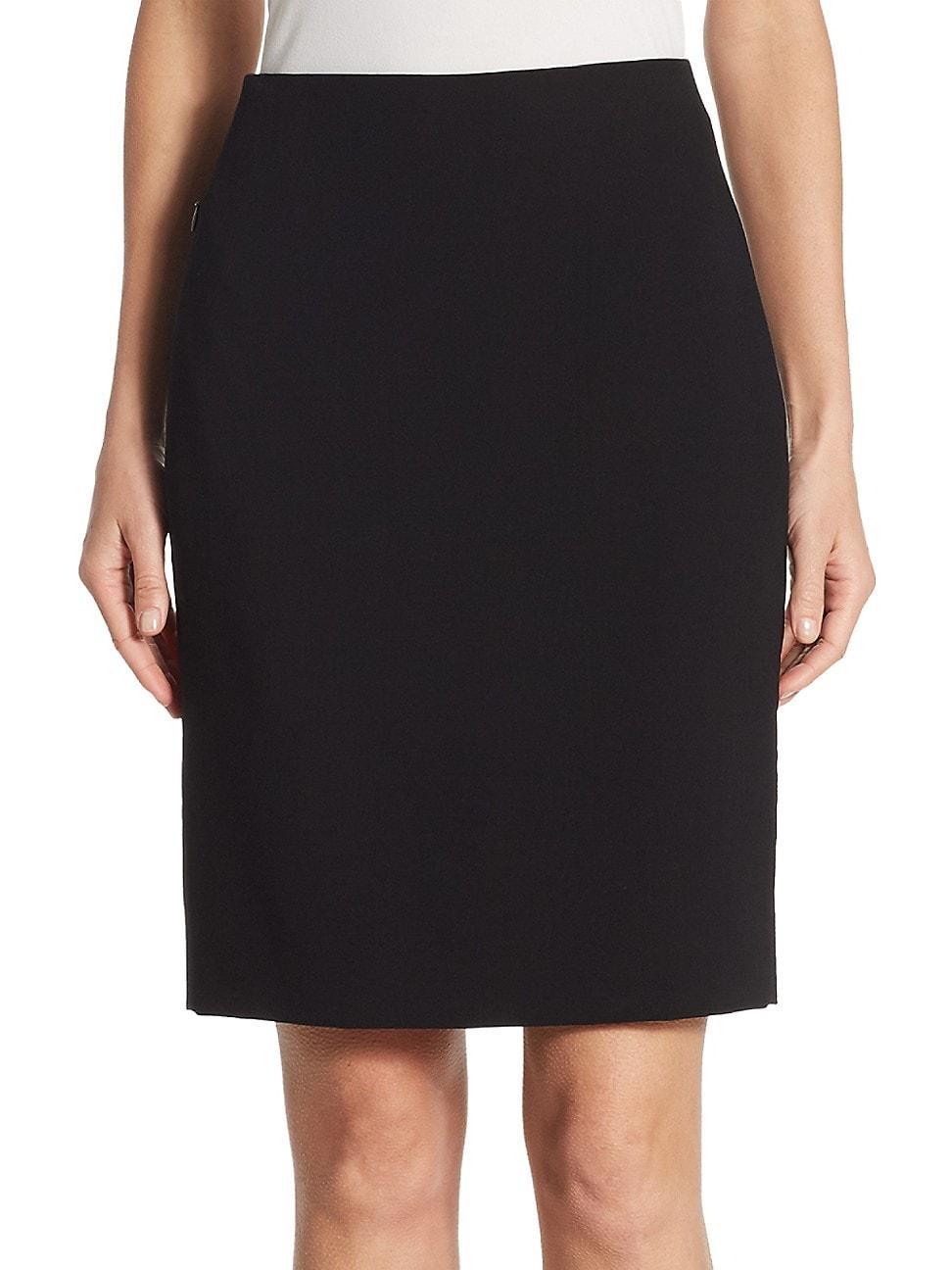 Womens Stretch-Wool Pencil Skirt Product Image