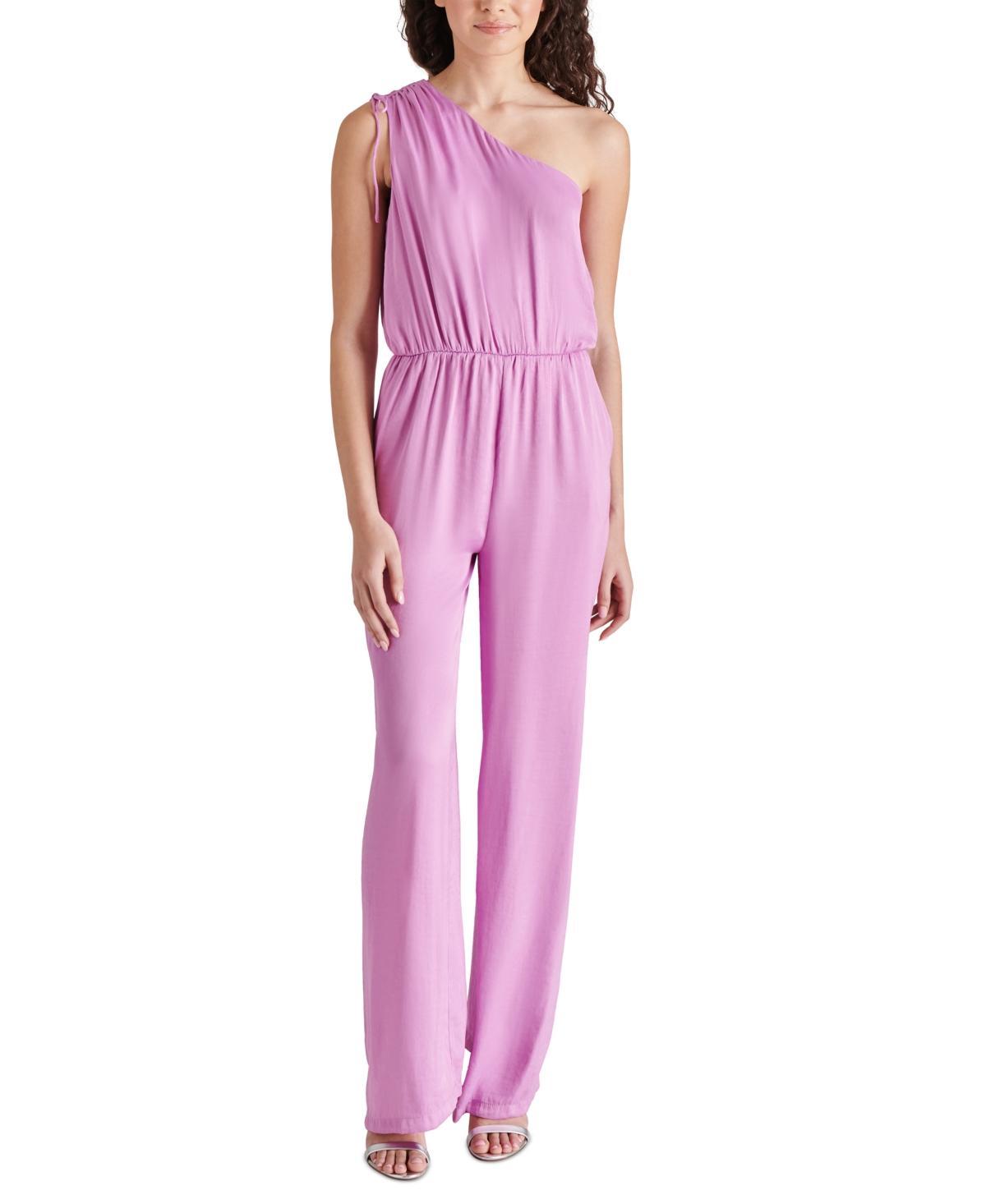 Steve Madden Womens Adele One-Shoulder Jumpsuit Product Image