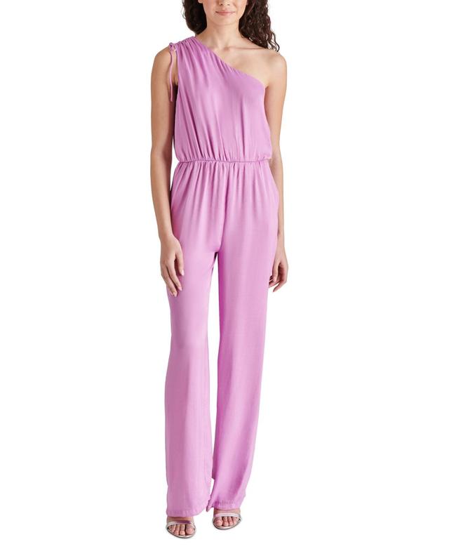 Steve Madden Womens Adele One-Shoulder Jumpsuit Product Image