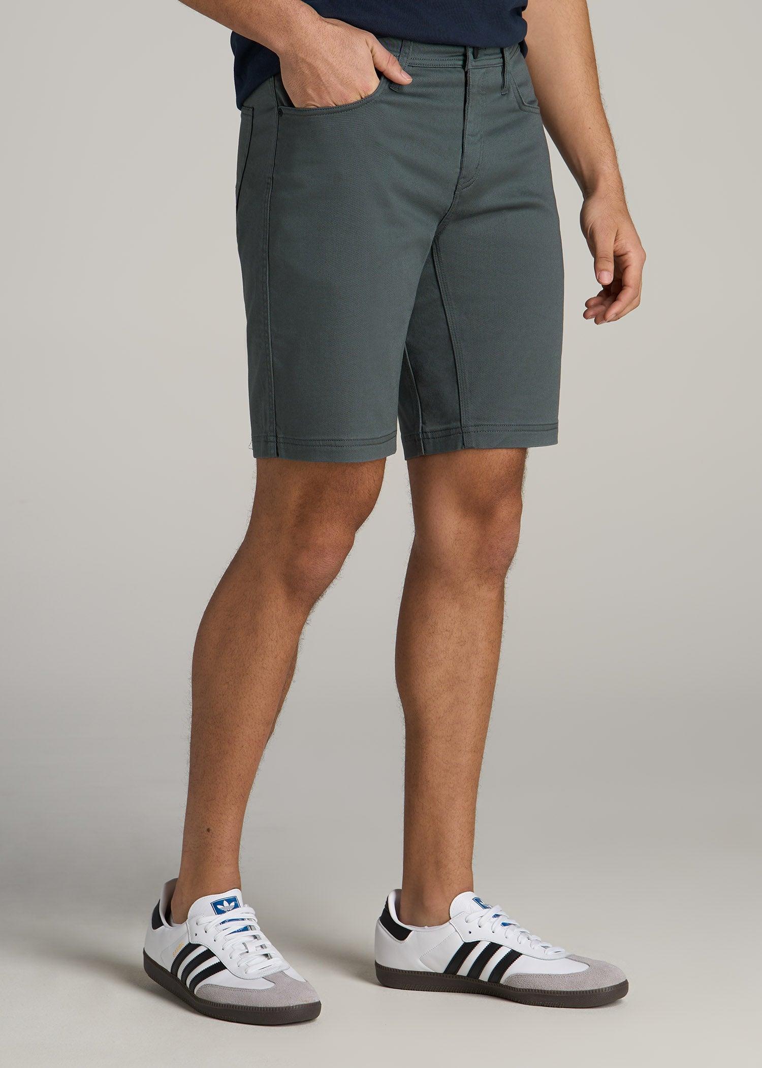 Everyday Comfort 5 Pocket Short for Tall Men in Soft Green Product Image