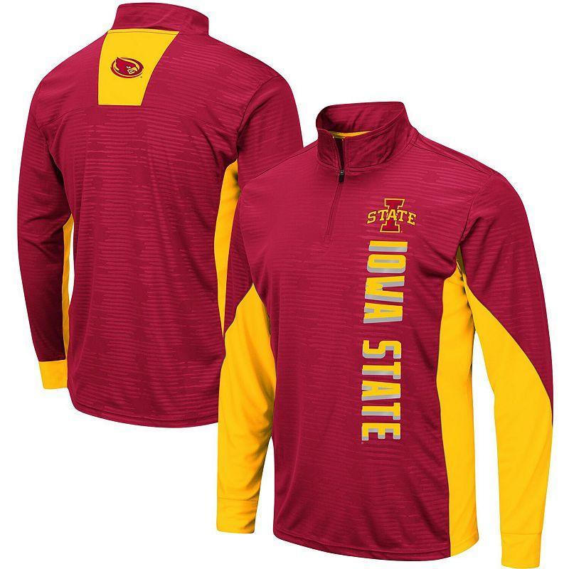 Mens Colosseum Cardinal Iowa State Cyclones Bart Windshirt Quarter-Zip Jacket Product Image