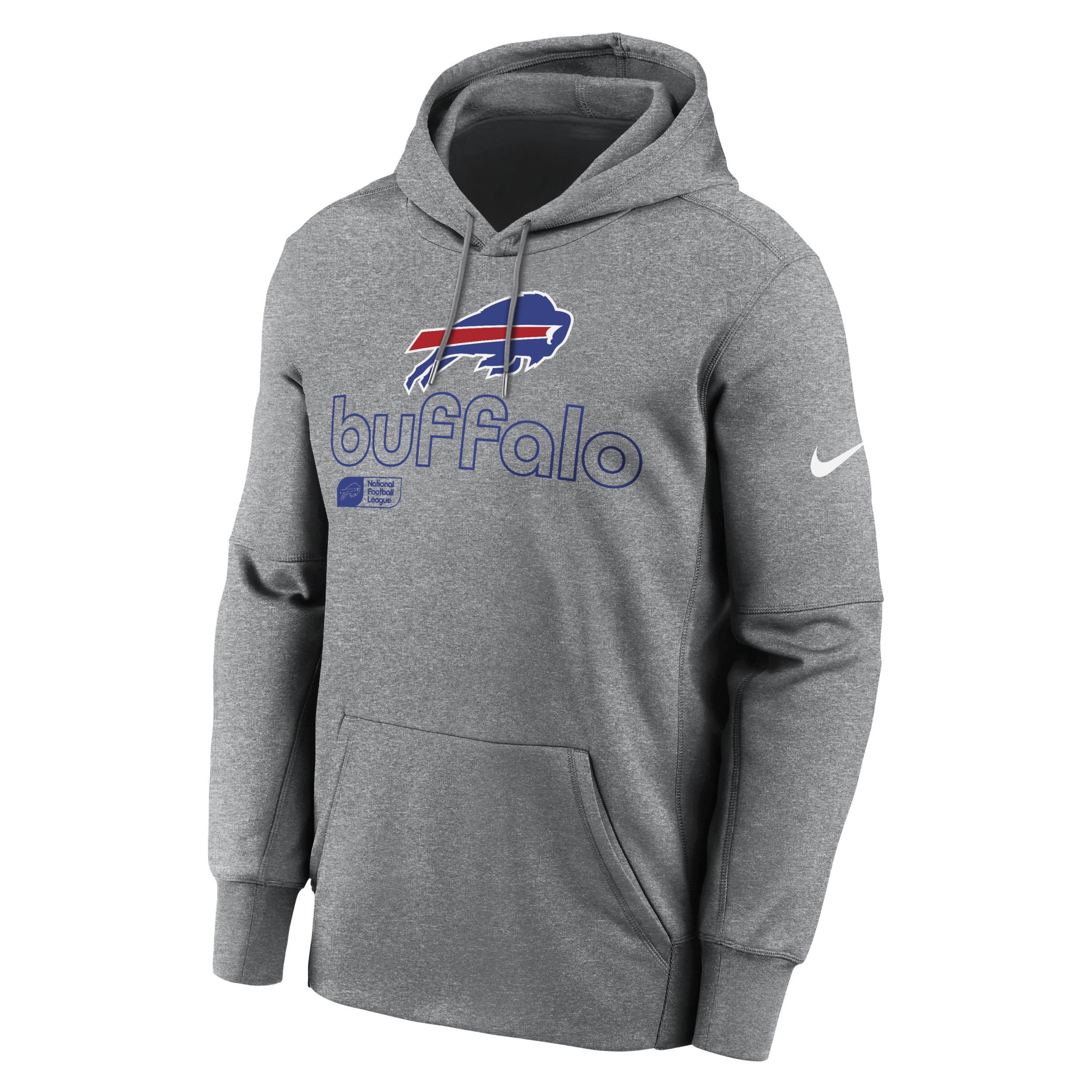 Men's Buffalo Bills Menâs Nike Therma NFL Pullover Hoodie Product Image